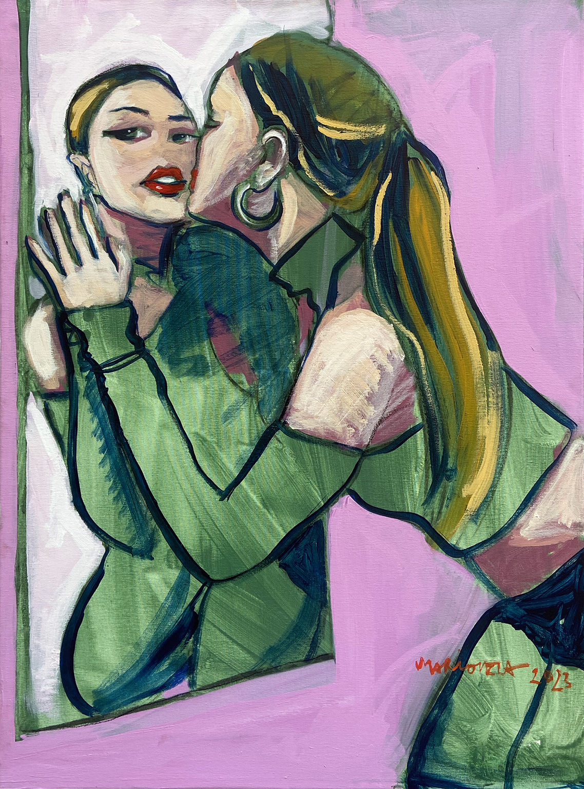 Beso al espejo