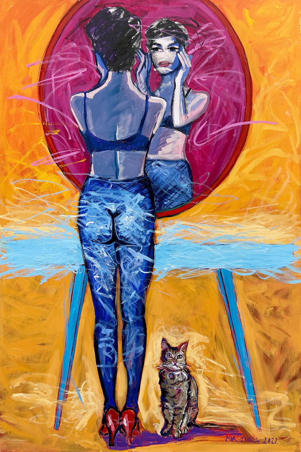 Espejo y gato