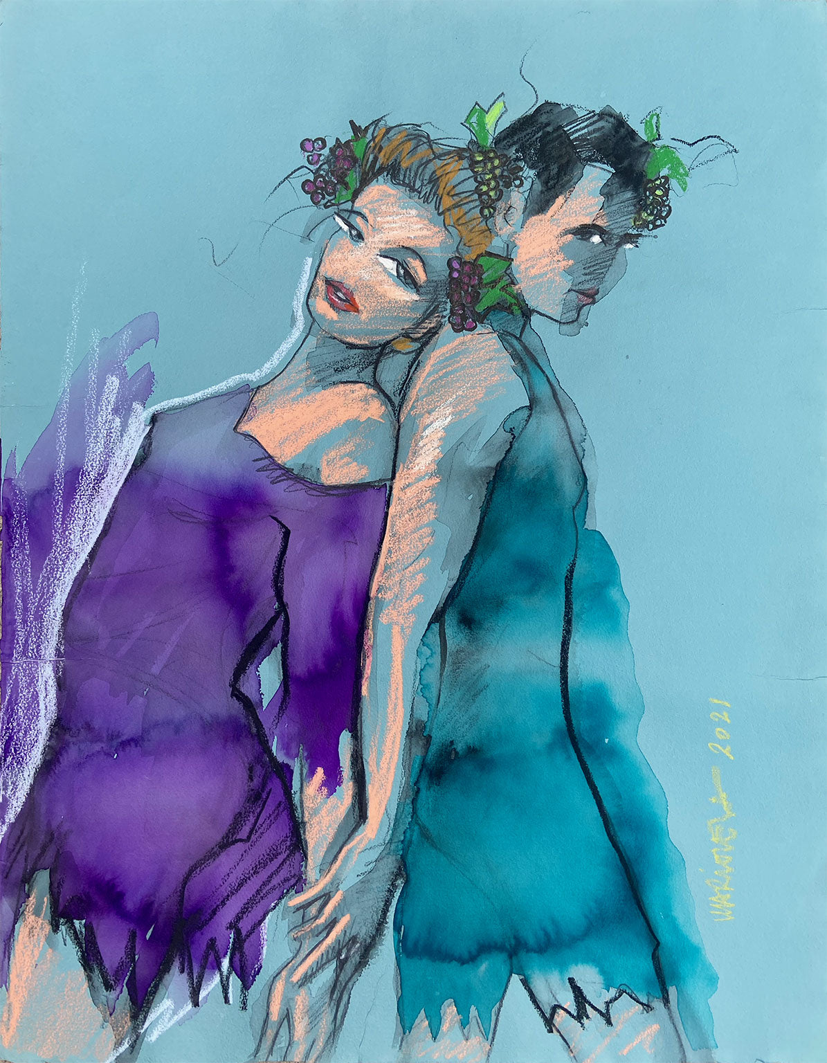 Amantes entre Pámpanos