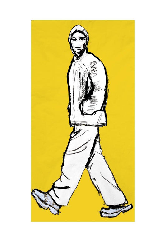 Chico con capucha Print