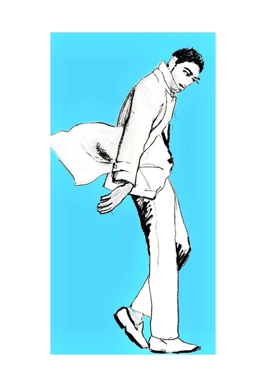 Bailando con gabardina Print